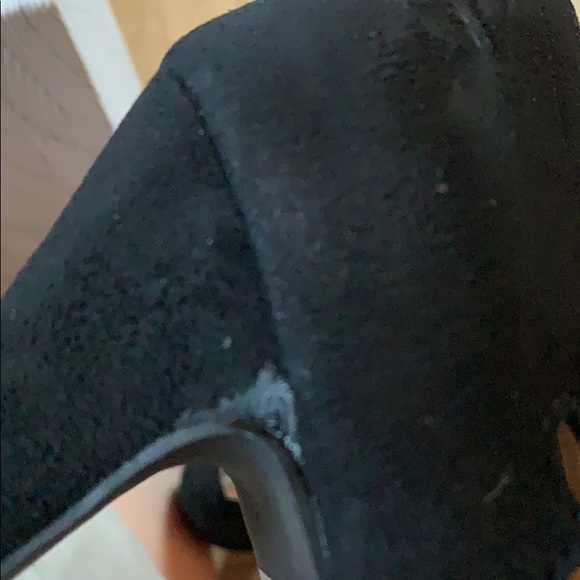 Retro Inspired Faux Suede Heels - Picture 5 of 5